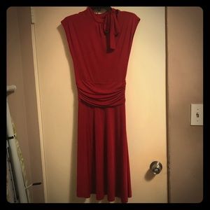 Red swing dress